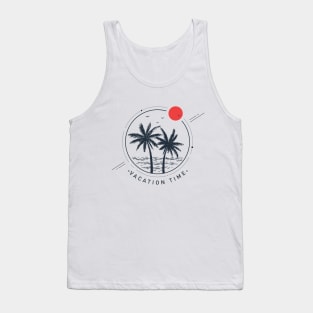 Palms. Geometric Style Tank Top